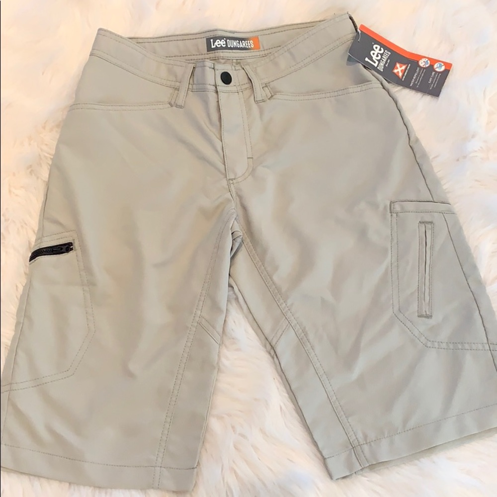Lee dungarees Boys khaki shorts water repellent 16